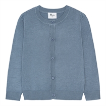 BIRKHOLM Strik Cardigan Støvet Blå